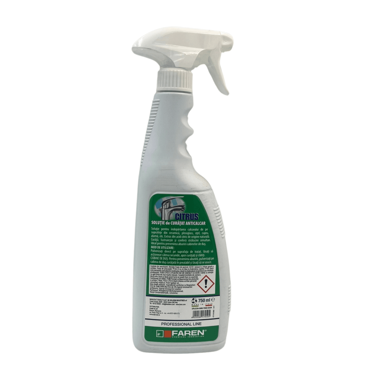 Solutie curatat inox, sticlă și ceramică, Citrus – 750ml