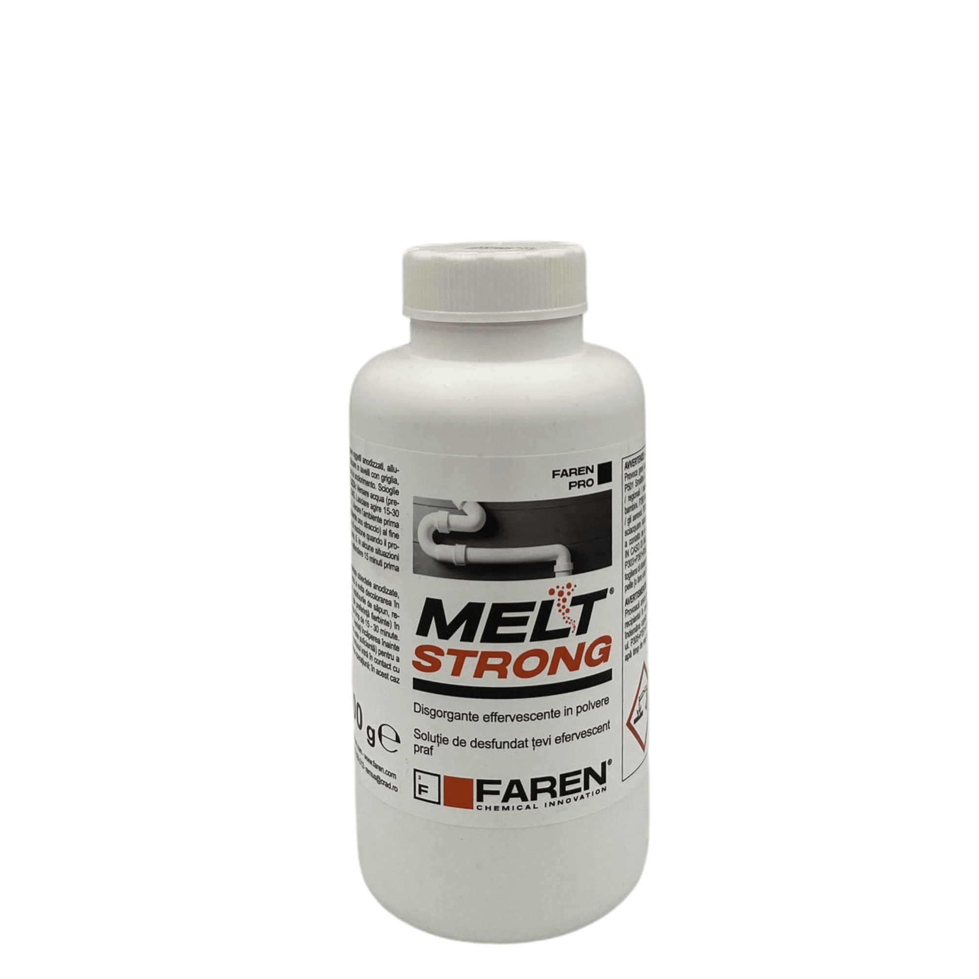 Pulbere pentru desfundat țevi, efervescentă, Melt Strong, 600g